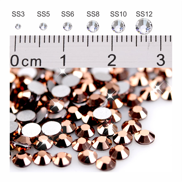 NEW Rose Gold Crystals SALON MIX (ASS SIZES OVER 1440CT)