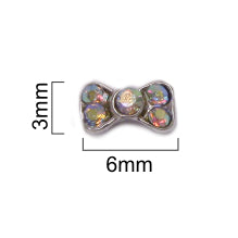 Jewel - Mini Silver Bow (10pc)