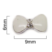 Jewel - White Bow (2pc)