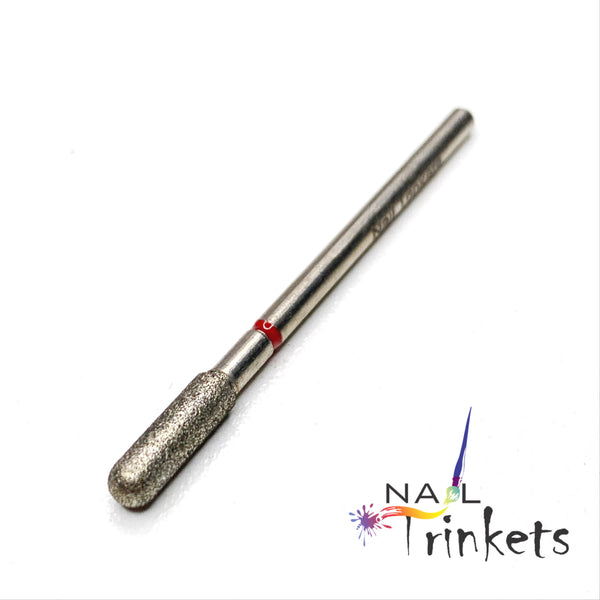 Diamond Bit Nail - Round - Red / Fine